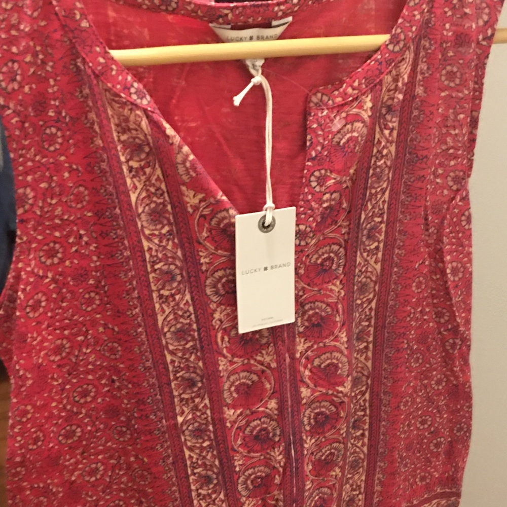 Lucky Brand Sleeveless Shirt New